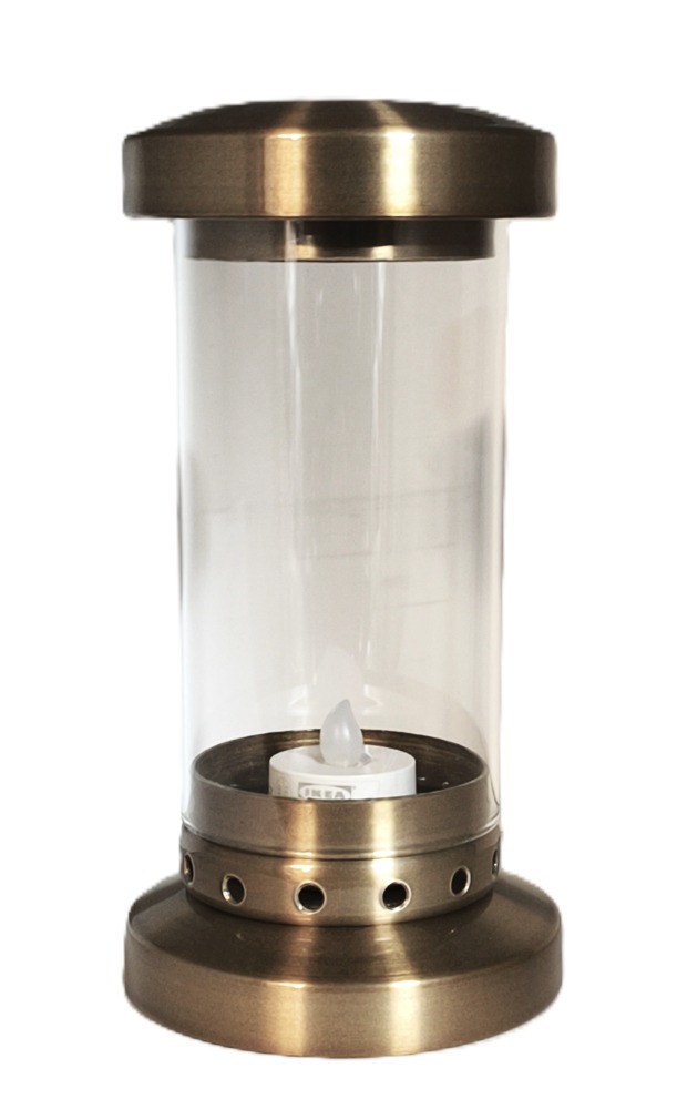 Hřbitovní lampa starozlato